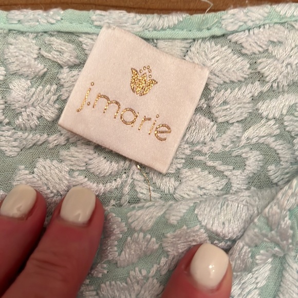 Mint green boho inspired short dress size large - Picture 2 of 2